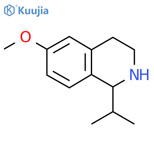 1-Isopropyl-6-methoxy-1,2,3,4-tetrahydroisoquinoline structure