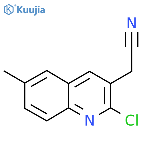 2-(2-Chloro-6-methylquinolin-3-yl)acetonitrile structure