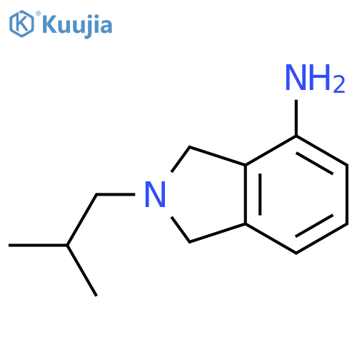 2-(2-methylpropyl)-2,3-dihydro-1H-isoindol-4-amine structure