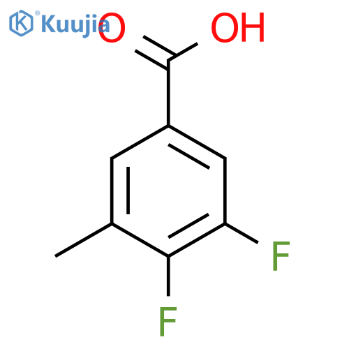 3,4-Difluoro-5-methylbenzoic acid structure