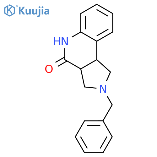 2-Benzyl-1,2,3,3a,5,9b-hexahydro-pyrrolo[3,4-c]quinolin-4-one structure