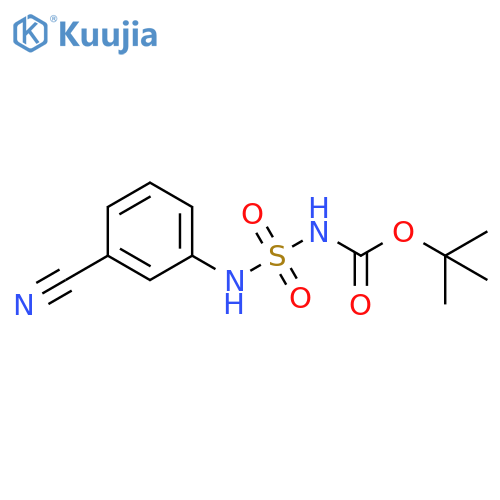 tert-Butyl 3-(3-Cyanophenyl)-2,2-dioxo-2lambda~6~-diazathiane-1-carboxylate structure