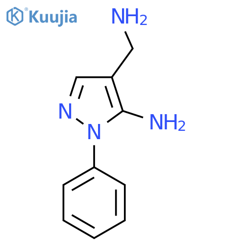 4-(Aminomethyl)-1-phenyl-1H-pyrazol-5-amine structure
