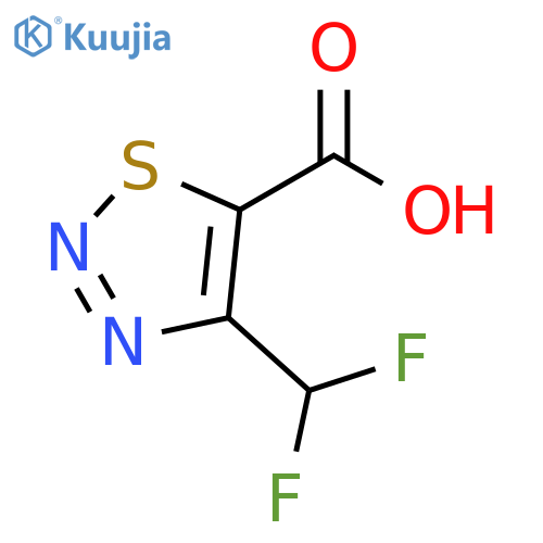 4-(difluoromethyl)-1,2,3-thiadiazole-5-carboxylic acid structure