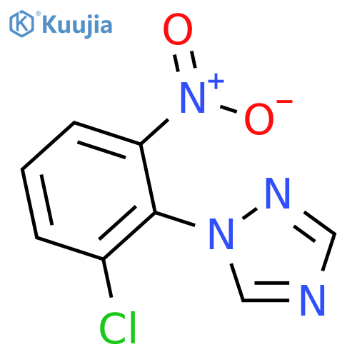 1-(2-Chloro-6-nitro-phenyl)-1H-[1,2,4]triazole structure