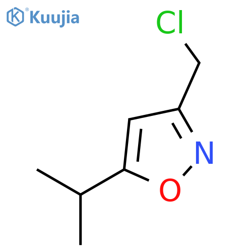 3-(Chloromethyl)-5-isopropylisoxazole structure