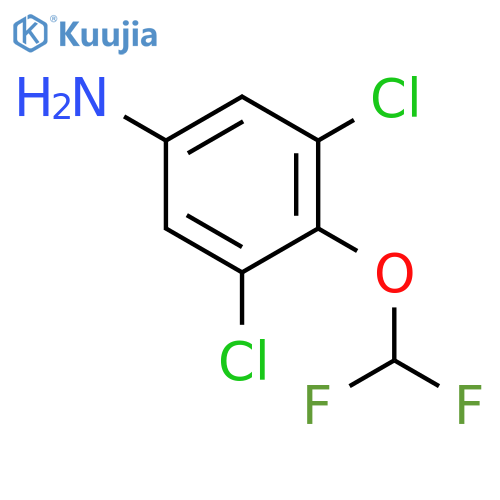 3,5-Dichloro-4-(difluoromethoxy)aniline structure