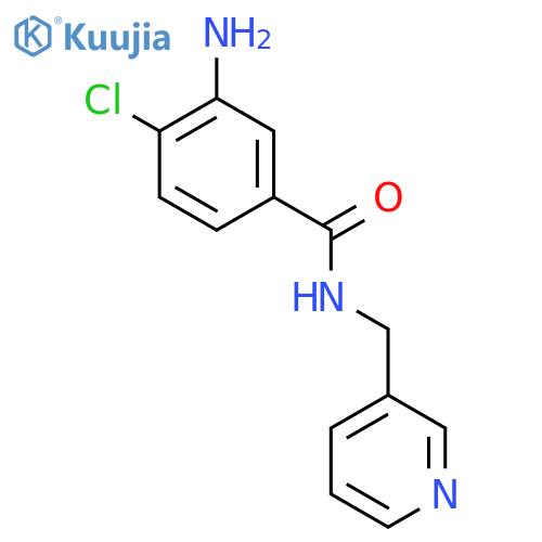 3-Amino-4-chloro-N-(3-pyridylmethyl)benzamide structure