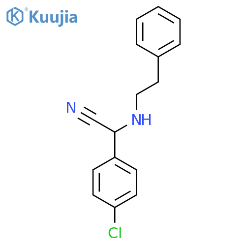 2-(4-Chlorophenyl)-2-(phenethylamino)acetonitrile structure