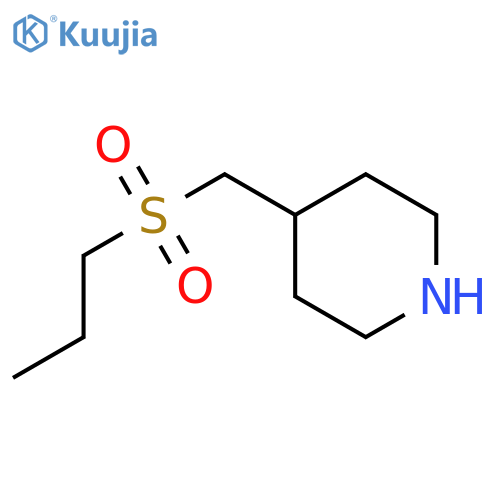 4-((Propylsulfonyl)methyl)piperidine structure