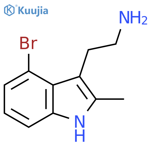 2-(4-bromo-2-methyl-1H-indol-3-yl)ethan-1-amine structure