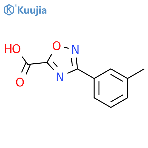 3-(m-Tolyl)-1,2,4-oxadiazole-5-carboxylic acid structure