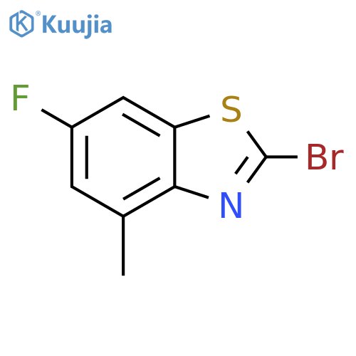 2-Bromo-6-fluoro-4-methylbenzothiazole structure