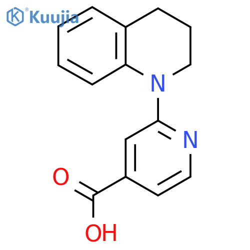 2-[3,4-Dihydro-1(2H)-quinolinyl]isonicotinic acid structure
