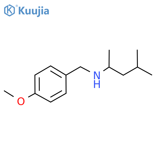 [(4-methoxyphenyl)methyl](4-methylpentan-2-yl)amine structure