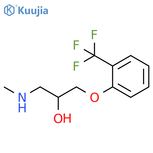 {2-Hydroxy-3-2-(trifluoromethyl)phenoxypropyl}(methyl)amine structure