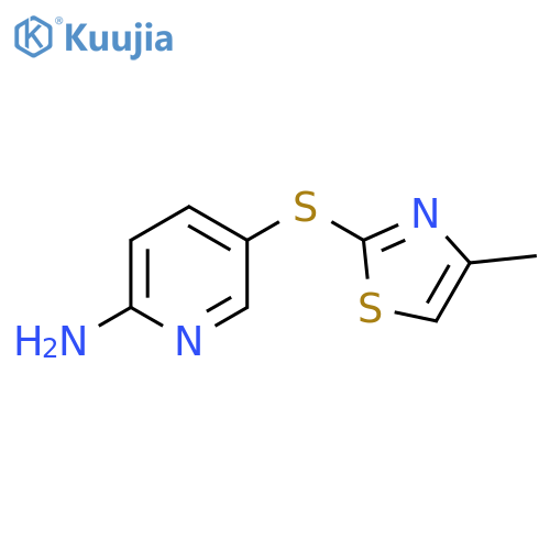 5-((4-Methylthiazol-2-yl)thio)pyridin-2-amine structure
