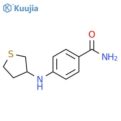 4-[(thiolan-3-yl)amino]benzamide structure