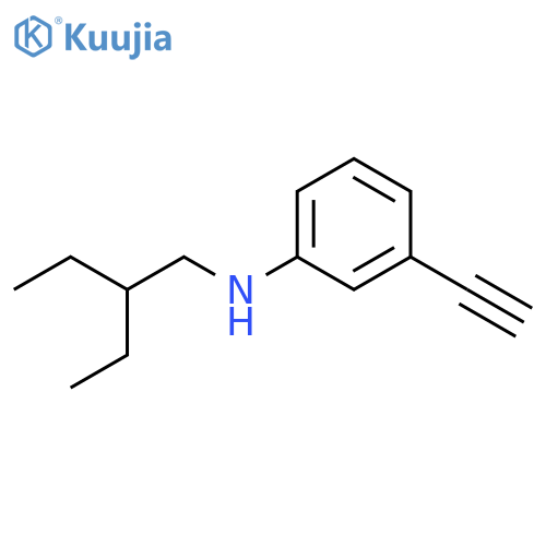 N-(2-ethylbutyl)-3-ethynylaniline structure
