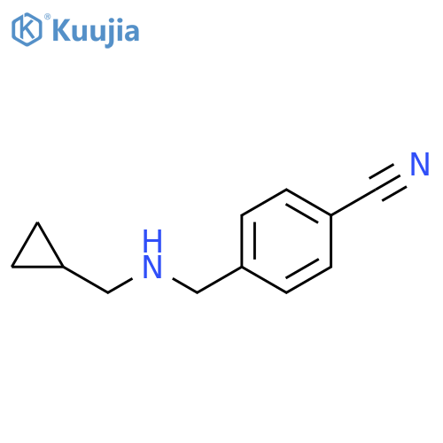 4-{(cyclopropylmethyl)aminomethyl}benzonitrile structure