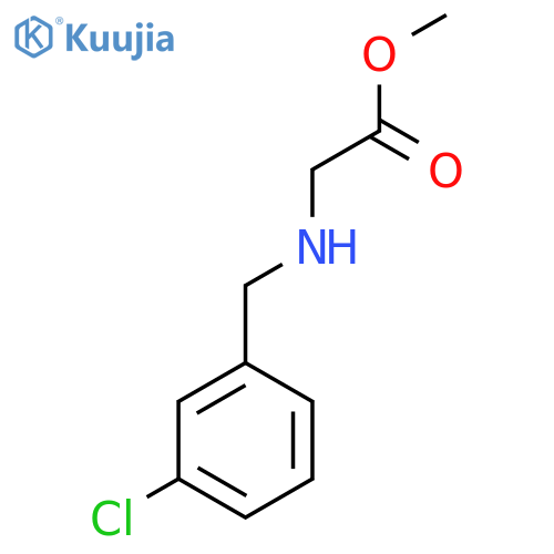 methyl 2-{(3-chlorophenyl)methylamino}acetate structure