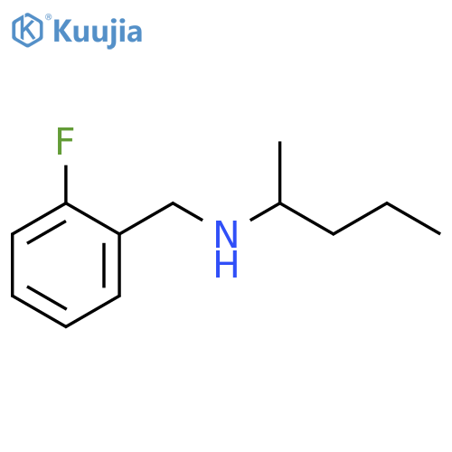 [(2-Fluorophenyl)methyl](pentan-2-yl)amine structure