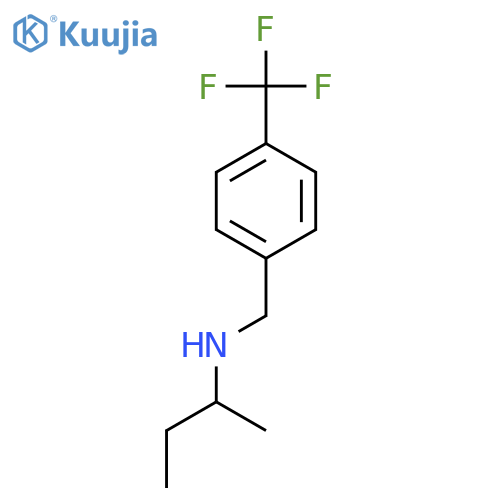 (Butan-2-yl)({[4-(trifluoromethyl)phenyl]methyl})amine structure