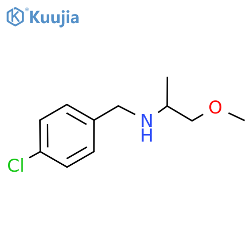 [(4-Chlorophenyl)methyl](1-methoxypropan-2-yl)amine structure