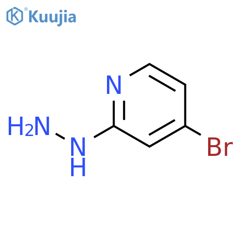 (4-bromo-2-pyridyl)hydrazine structure