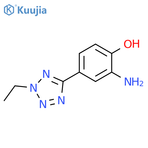 2-amino-4-(2-ethyl-2H-tetrazol-5-yl)phenol structure