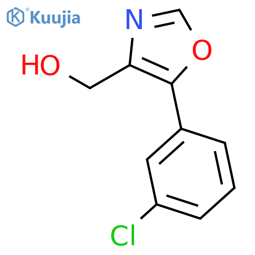 (5-(3-Chlorophenyl)oxazol-4-yl)methanol structure