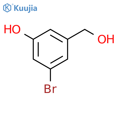 3-Bromo-5-hydroxybenzyl alcohol structure