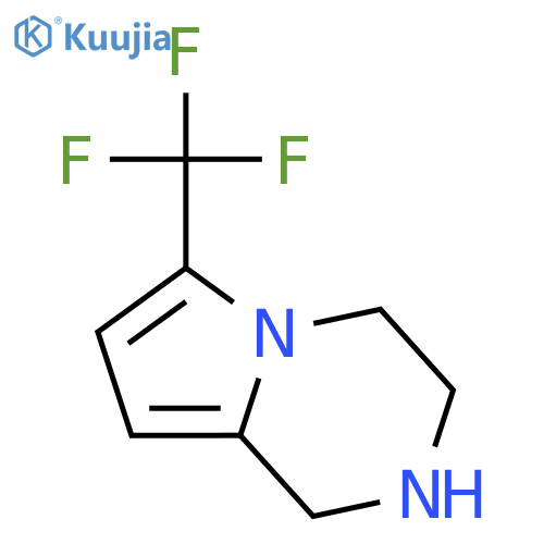 6-(trifluoromethyl)-1,2,3,4-tetrahydropyrrolo[1,2-a]pyrazine structure