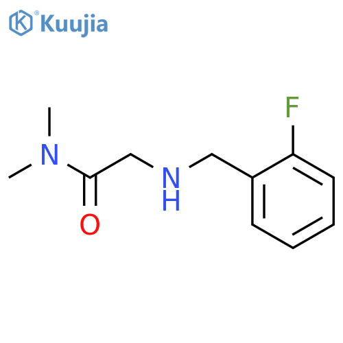 2-{(2-fluorophenyl)methylamino}-N,N-dimethylacetamide structure