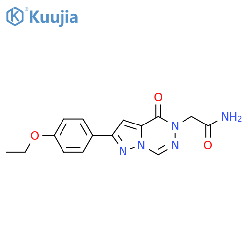 2-[2-(4-ethoxyphenyl)-4-oxo-4H,5H-pyrazolo[1,5-d][1,2,4]triazin-5-yl]acetamide structure