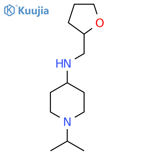 N-[(Oxolan-2-yl)methyl]-1-(propan-2-yl)piperidin-4-amine structure
