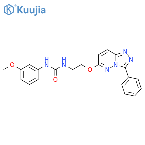 1-(3-methoxyphenyl)-3-[2-({3-phenyl-[1,2,4]triazolo[4,3-b]pyridazin-6-yl}oxy)ethyl]urea structure
