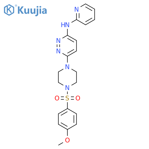 6-[4-(4-methoxybenzenesulfonyl)piperazin-1-yl]-N-(pyridin-2-yl)pyridazin-3-amine structure