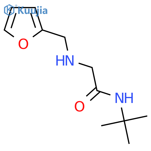 N-(tert-Butyl)-2-(2-furylmethyl)aminoacetamide structure