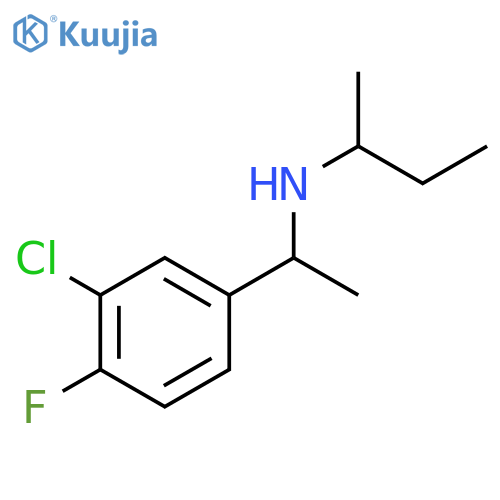 (butan-2-yl)1-(3-chloro-4-fluorophenyl)ethylamine structure