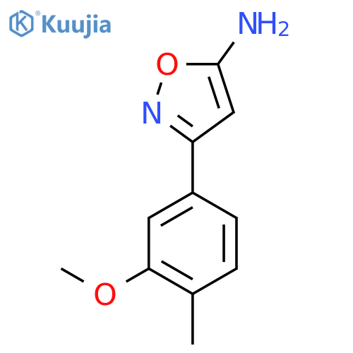 3-(3-methoxy-4-methylphenyl)-1,2-oxazol-5-amine structure
