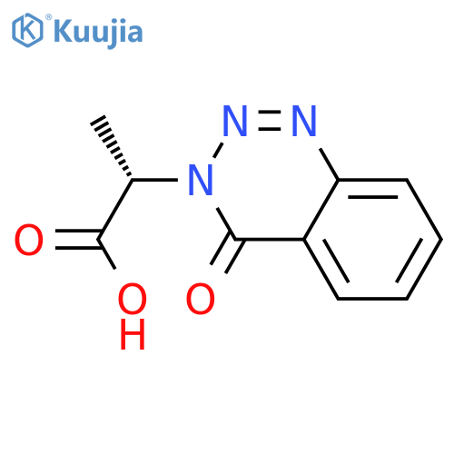 (2S)-2-(4-oxo-3,4-dihydro-1,2,3-benzotriazin-3-yl)propanoic acid structure