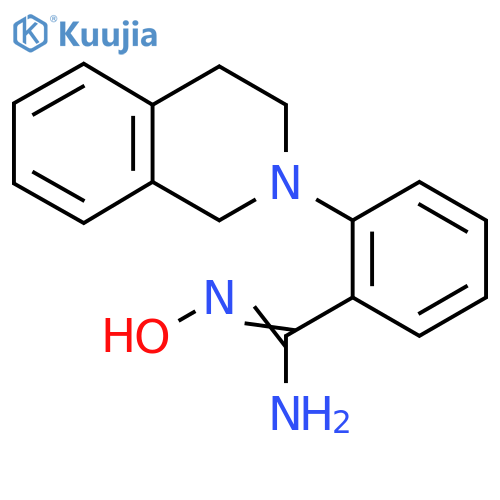 2-[3,4-Dihydro-2(1H)-isoquinolinyl]-N'-hydroxybenzenecarboximidamide structure