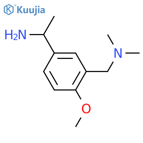 1-{3-(dimethylamino)methyl-4-methoxyphenyl}ethan-1-amine structure