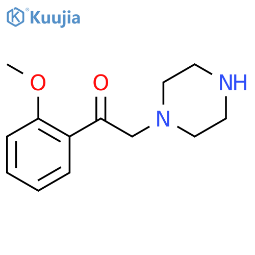 1-(2-methoxyphenyl)-2-(piperazin-1-yl)ethan-1-one structure