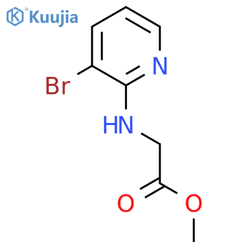 methyl 2-(3-bromopyridin-2-yl)aminoacetate structure