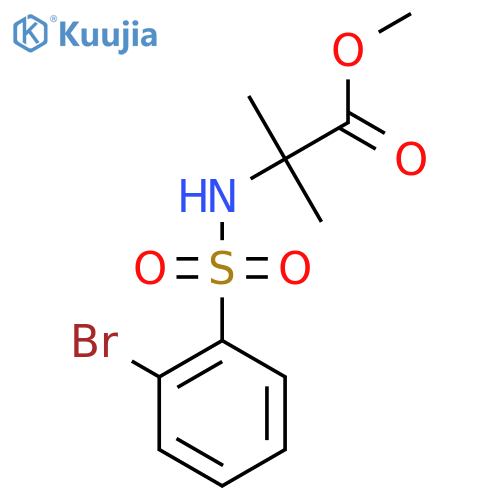Methyl 2-(2-bromobenzenesulfonamido)-2-methylpropanoate structure