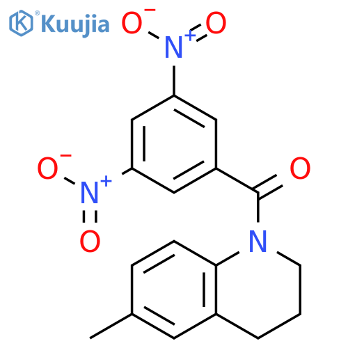 (3,5-Dinitrophenyl)6-methyl-3,4-dihydro-1(2H)-quinolinylmethanone structure