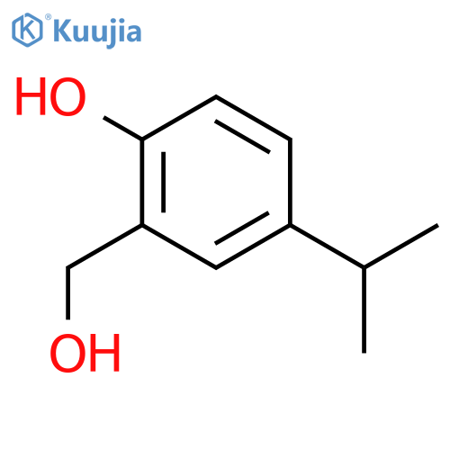 2-(hydroxymethyl)-4-propan-2-ylphenol structure