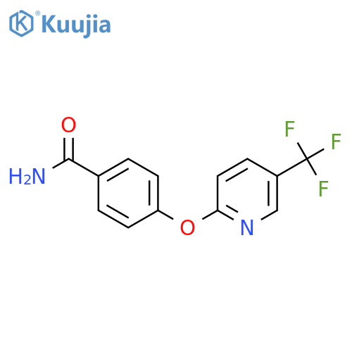 4-(5-(Trifluoromethyl)-2-pyridyloxy)benzamide structure